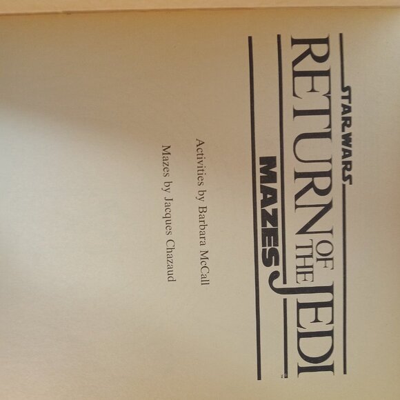 Vintage Set of 2 Return of the Jedi Activity books " used" - Picture 7 of 11